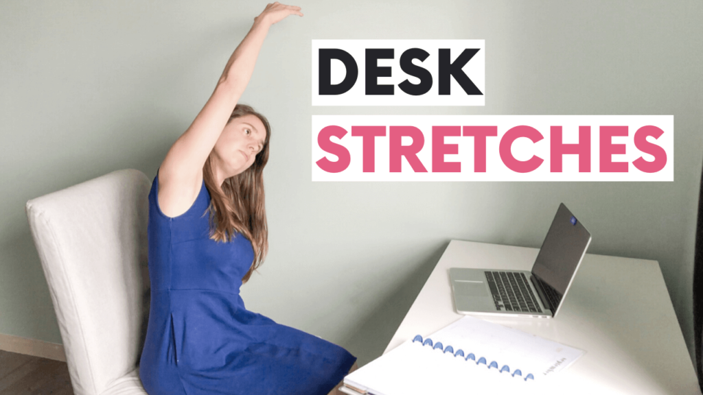 Fit From Home Guide Desk Stretches at Home